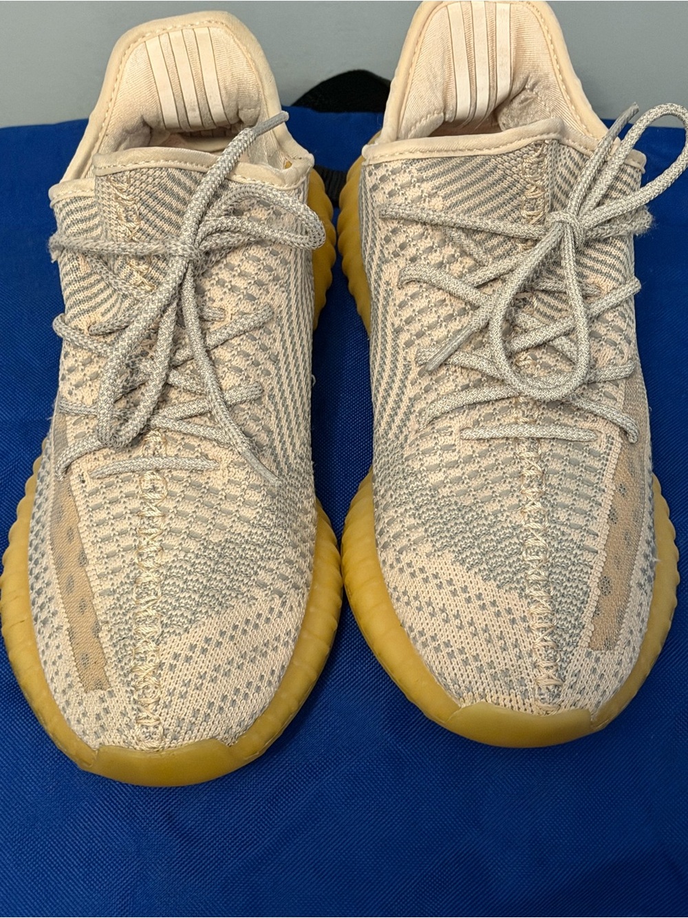 Yeezy Boost Style Neutral Knit Sneakers with rubber soft Sole Mens 9.5/Womans 11